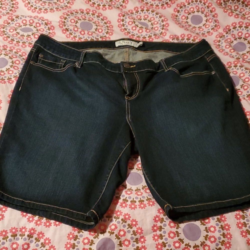 2 pairs-Torrid denim shorts size 22